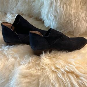 Lucky Brand Navy Suede Slip-on Shoes